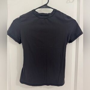 SKIMS Black Short Sleeve Tee